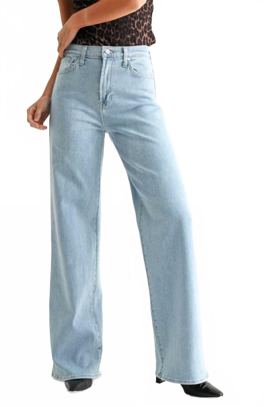 NEW JUST BLACK DENIM palazzo jean in light denim